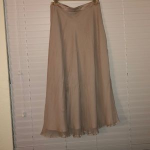 Tan Charles Henry Maxi Skirt
